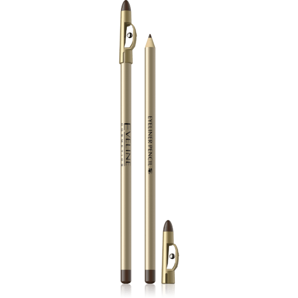 قلم تحديد العيون لون بني طويل