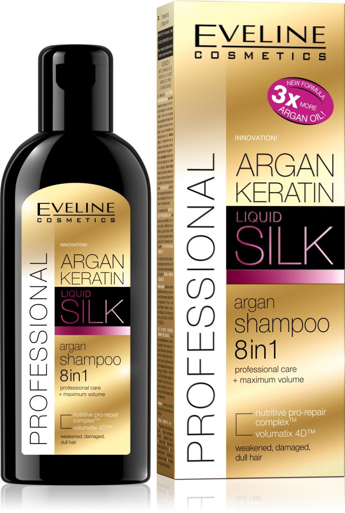 5907609398383 Argan Keratin Silk Shampoo 8in1 150ml scaled