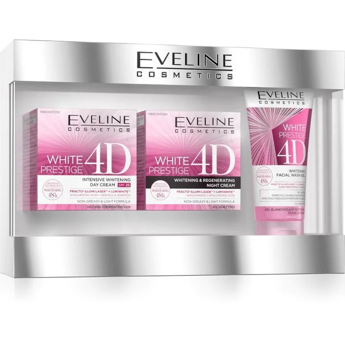 ev0991 eveline cosmetics geschenkset white prestige 4d gift