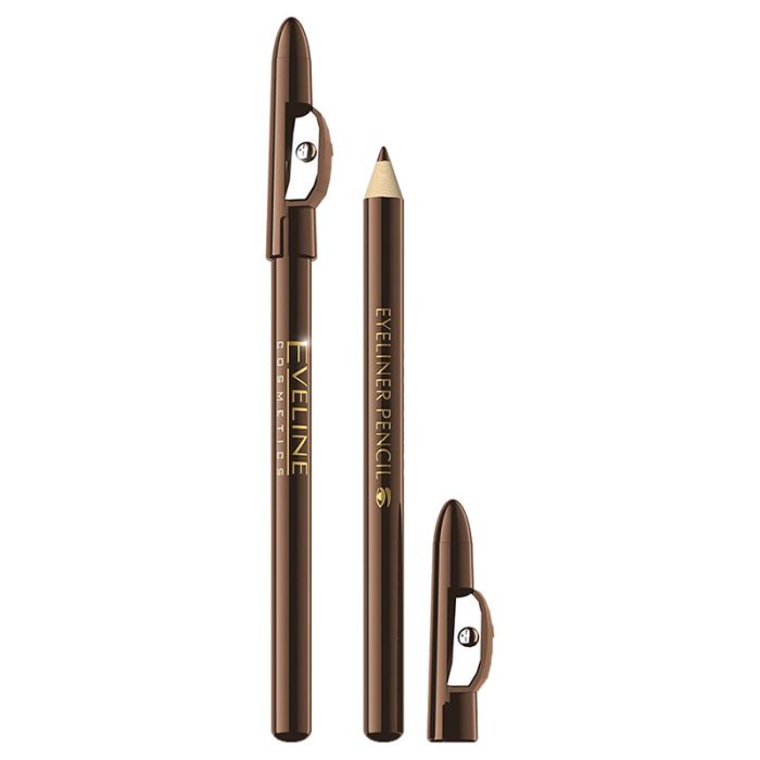 np 125102 eveline eyeliner pencil long wear brown 1570450083